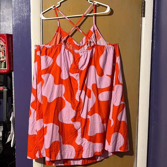 Ava & Viv Lilac and Red Abstract Woven Sundress - Picture 7 of 11